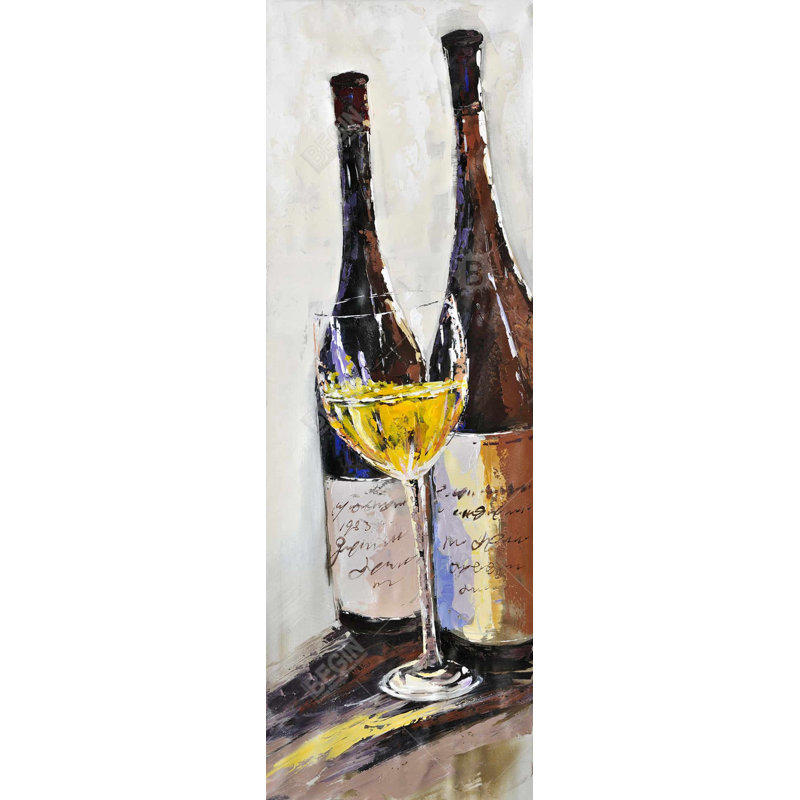 Deux bouteilles et toile de verre | Art contemporain contemporain