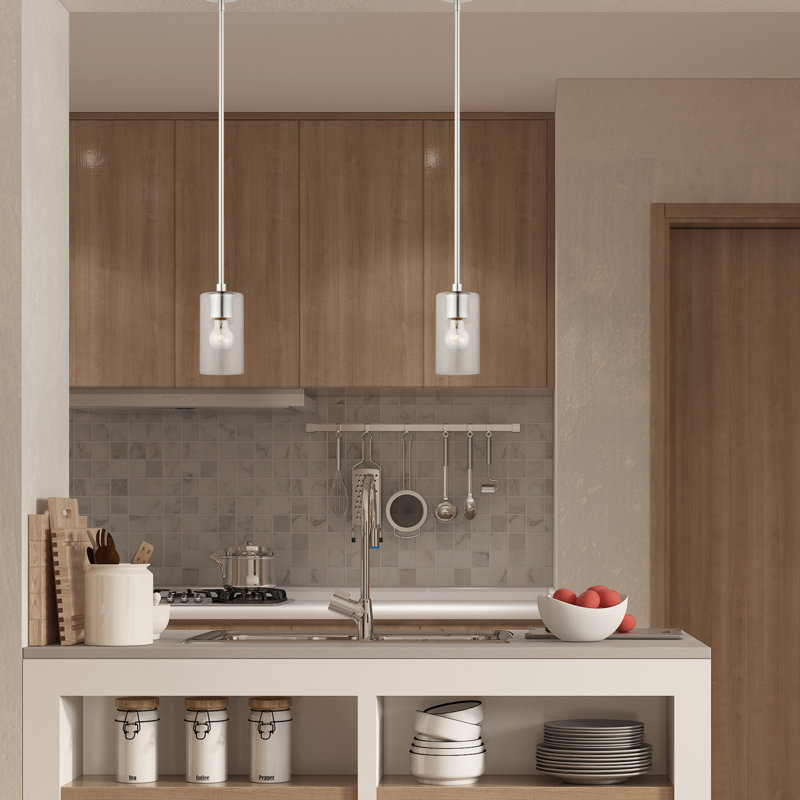 Mollie 1 - Light Single Pendant, Brushed Nickel