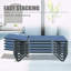 Aluminum Chaise Lounge with Side Table, Wheels, and 5-Position Back