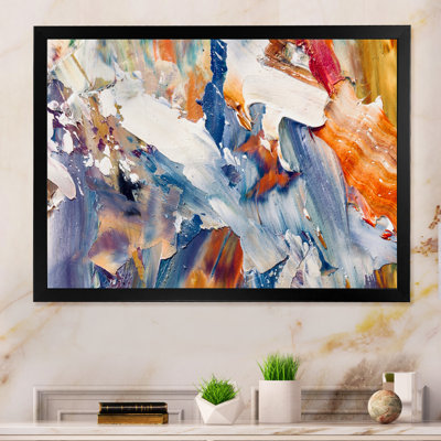 Colorful Abstract Painting Strokes XII - Print on Canvas