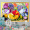 «Sunife Yellow Flowers III», reproduction sur toile flottante