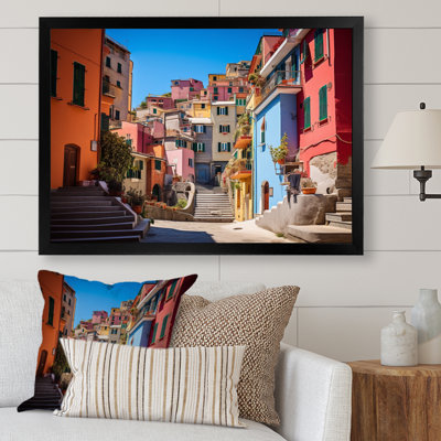 Colourful Italy Cinque Terre Harmony II - Italy Wall Art Living Room