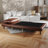 Convertible Tri-Fold Sleeper Chair with Pillow, Channel Stitching, and Hideaway Legs
