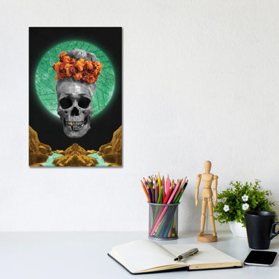 Skull Espiritual by Barruf - Wrapped Canvas Gallery-Wrapped Canvas Giclée