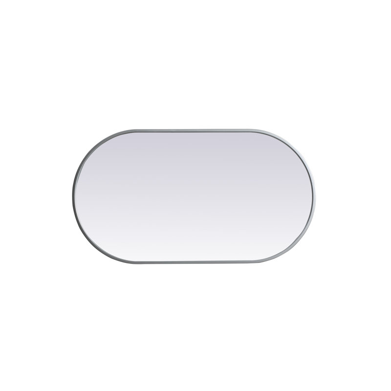 Miroir mural Sabine, Argent, 36 po x 20 po