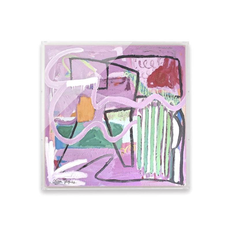Houston Café par Aleea Jacques, Boîte-cadre, H 28 po x l 28 po