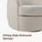 24.02" Wide Velvet Swivel Accent Chair, Modern 360° Swivel Barrel Armchair for Living Room & Bedroom-1907442744-1897968956