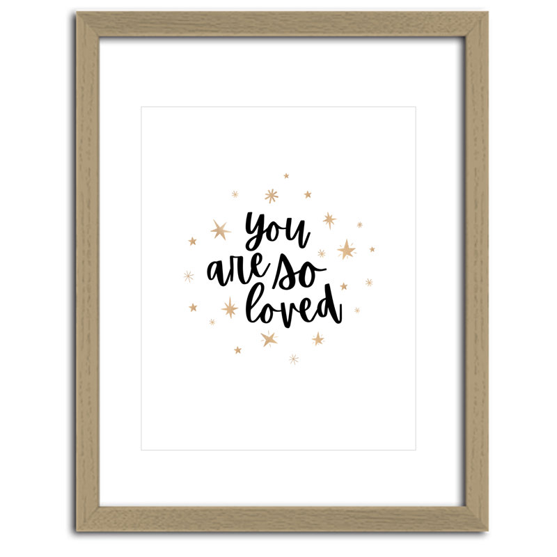 Art mural inspirant pour enfants - You Are So Lived - Positif Affiramation - encadré 11 x 14