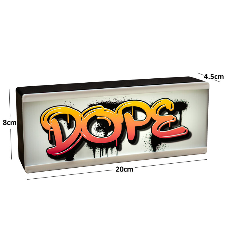 Light Up Room Sign Graffiti Dope