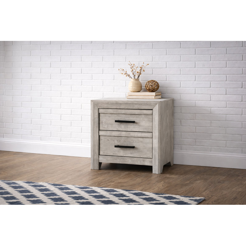 Table de chevet l 24 po Zarrah, Chêne rustique