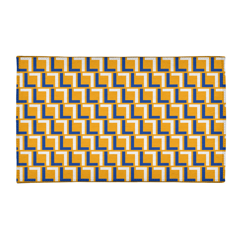 Geometric Indoor Rug, Rectangle 2' x 3'