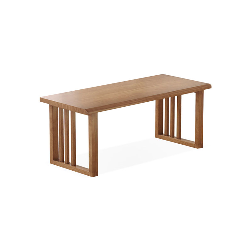 Bureau moderne simple rectangulaire en bois massif, H 29,53 po x l 55,12 po x P 31,5 po