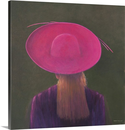 «Hat, 2014» par Soumakis, reproduction d'art sur toile, H 30 po x l 30 po x P 1,25 po