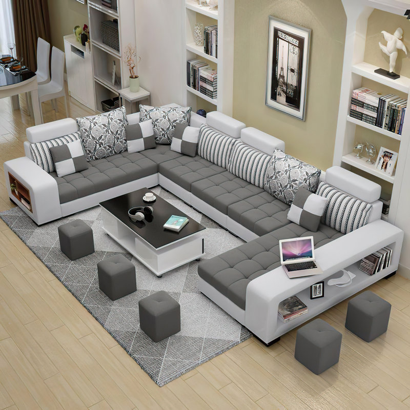 Ashleigh-Jo Upholstered U-Shaped Sectional, Left Hand Facing