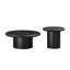 Ensemble de tables basses rondes modernes avec assemblage facile et conception peu encombrante-75439481