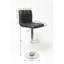 Tabouret de bar pivotant réglable en similicuir hydraulique, ensemble de 2, brun-1016969782