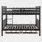Full Over Full Bunk Bed With Trundle-442876077