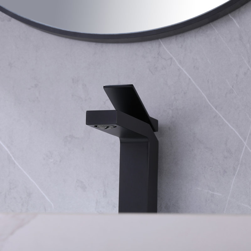 Single Hole Single-Handle Bathroom Faucet, Matte Black