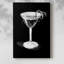 Habillé de martini noir - Cavas enveloppés de galerie-772163720