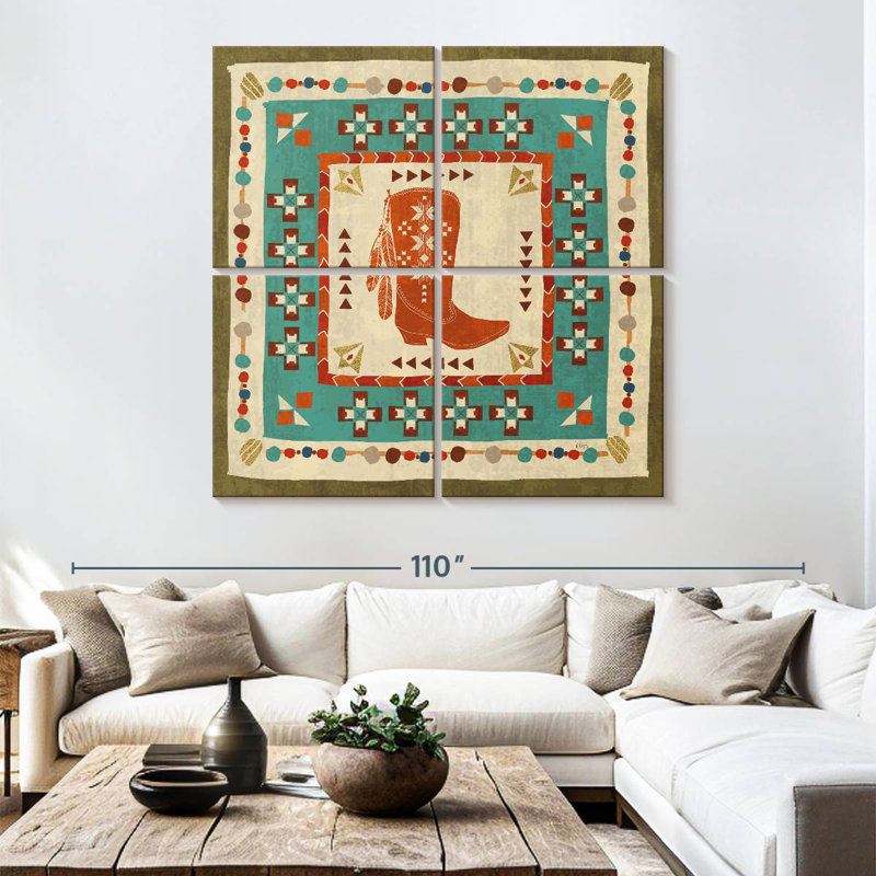 Lelar Southwest At Heart Tile III, 74" H x 74" W