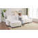 120'' W Double Layer U-shaped Cushion Cloud Comfy Couch