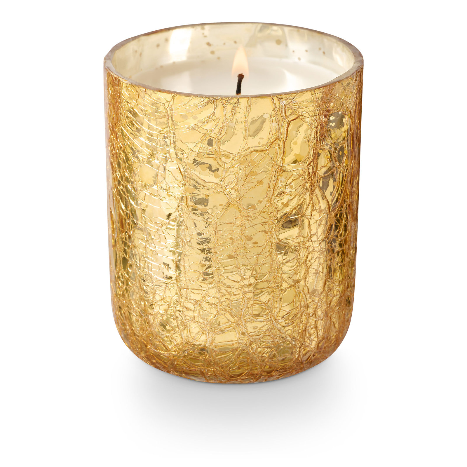 Cardamom Pomander Tin Candle, Gold Statement Glass