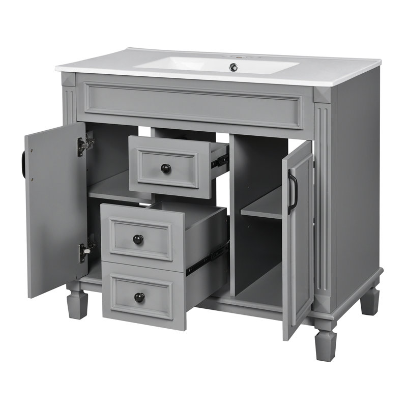 Meuble-lavabo 36 po avec lavabo supérieur