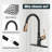 Pull-Down Kitchen Faucet With A Retractable Spray Head, Single Handle, High Arc, Single Hole Pull-Out Kitchen Sink Faucet.-113673595