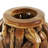 Chimaihe Teak Wood Handmade Live Edge Tree Branch Pot Decorative Brown Vase-2003362968