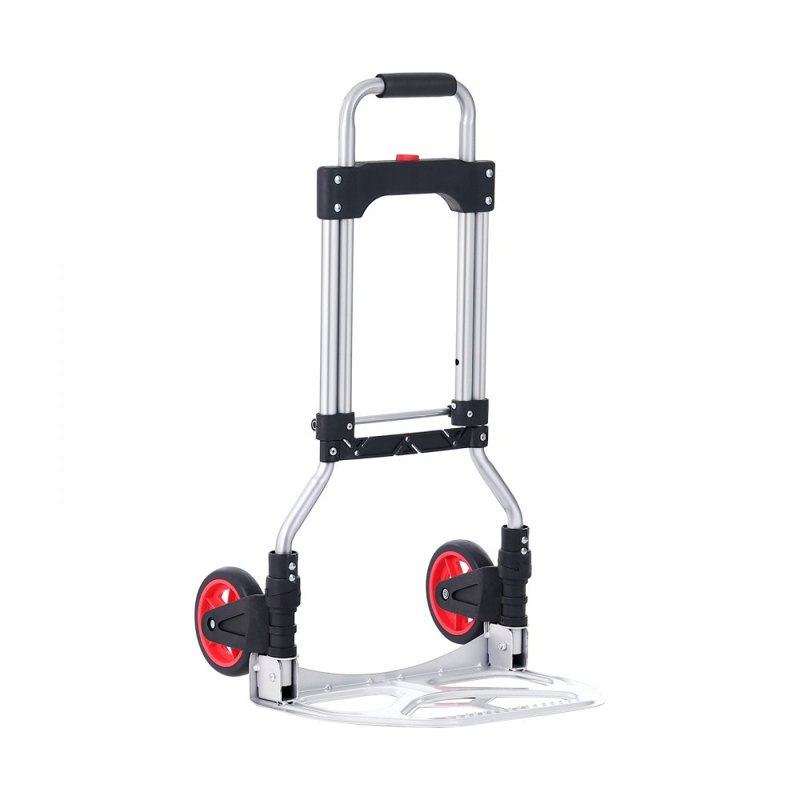 Diable pliable avec chariot, capacité de 176 lb, chariot pliable en aluminium