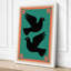 Doves in Flight Japandi 1 Piece Wrapped Canvas Wall Art-850137228-850137231