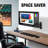 ELG F410 Full Motion Swivel Monitor Desk Wall Mount Arm Stand Gas Spring for 17”-35” VESA Screen