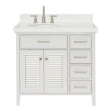 Ariel Kensington Left Offset Rectangle Single Sink Vanity