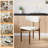Mid-Century Modern Wood Dining Chairs, Upholstered PU Leather Wood Dining Chair Side Chair, Fully Assembled-1474336970