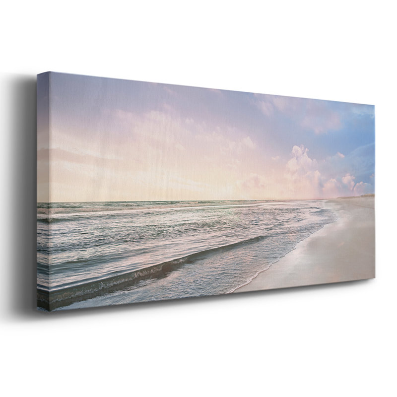 Plage tendue Zoey - Toile tendue avec châssis - Prêt à accrocher, H 20 po x l 50 po