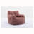 Aeri Compression Medium Adult Soft Teddy Fabric Bean Bag Chair With Foam Filled-1285459450