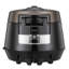 CUCKOO High Pressure Rice Cooker 6-Cup Uncooked / 12-Cup Cooked with Nonstick Inner Pot, Versatile Rice Maker with 12 Menu Options and Steam Plate, Fuzzy Logic Tech, Voice Guide, Black (CRP-P0609S)