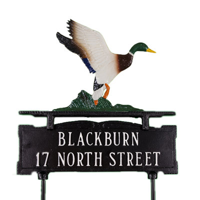 2-Line Lawn Address Sign
