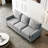 Comfortable And Functional Linen Fabric Upholstered Sofa With Ample Storage, Suitable For Family Gatherings And Relaxing Moments