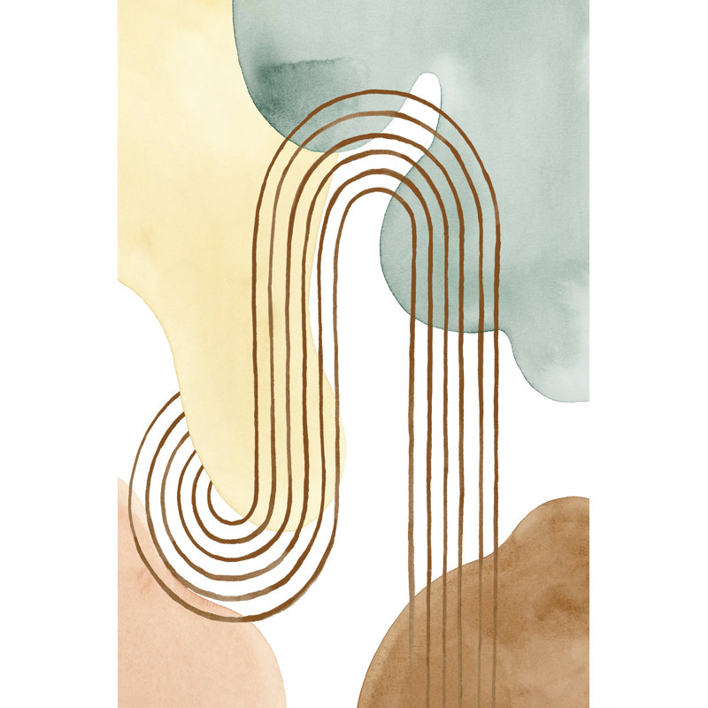Spring Shapes I - Wrapped Canvas Art Prints, 46cm H x 30cm W x 3.8cm D