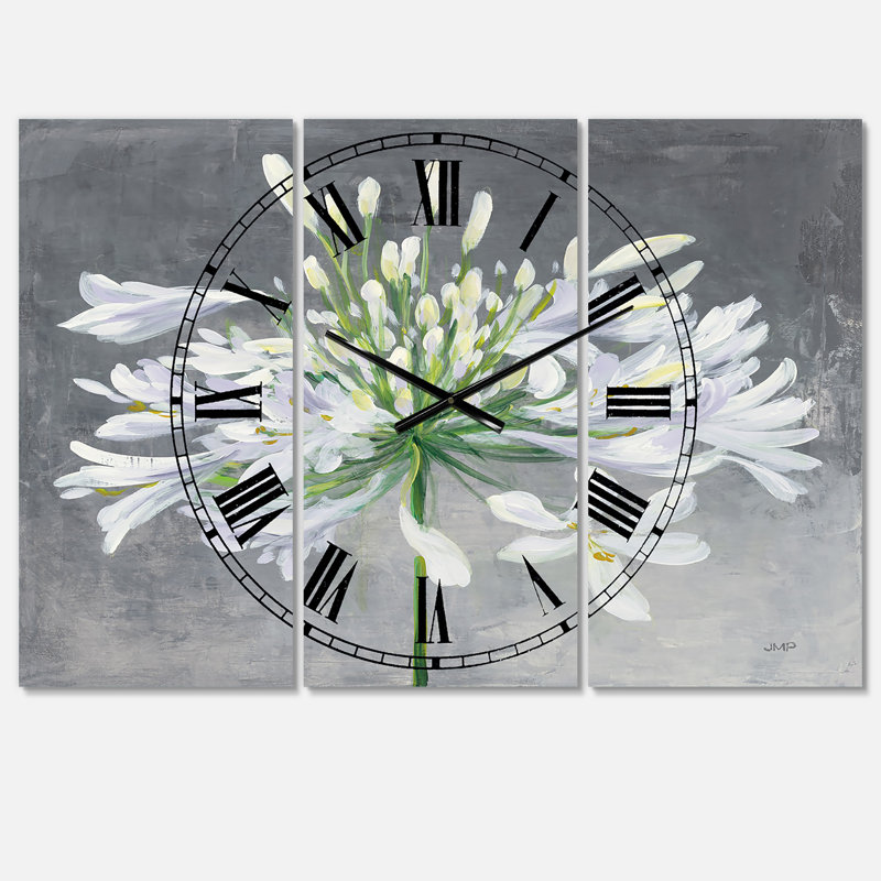 Flower Cleome Splash I - Horloge murale traditionnelle