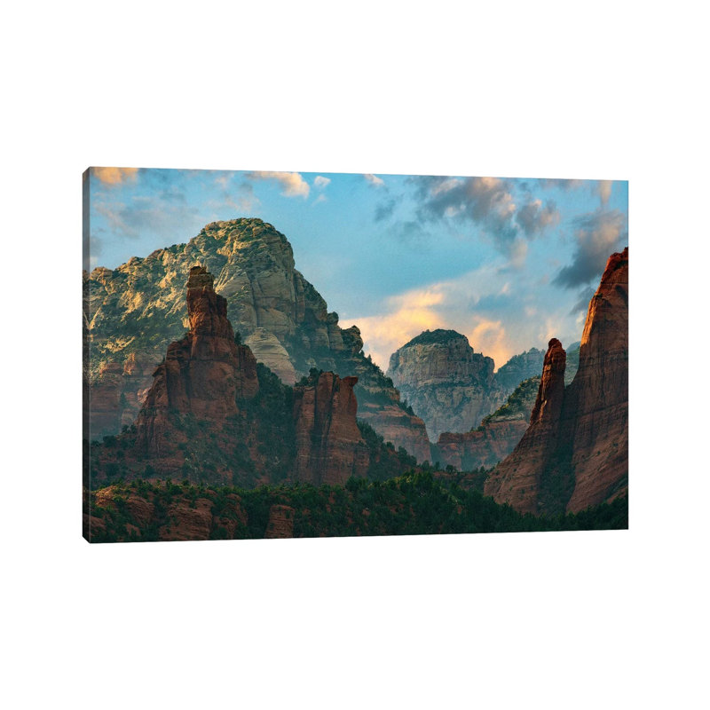 Mountains, Red Rock-Secret Mountain Wilderness, Arizona II 1 Piece Wrapped Canvas Wall Art