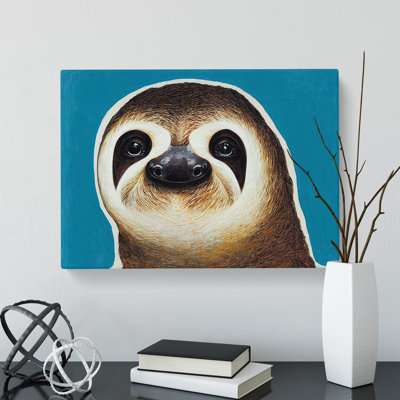 Sloth Portrait Vol.4 - Wrapped Canvas