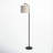 Barbour 62" Arched Black Floor Lamp with Bulb