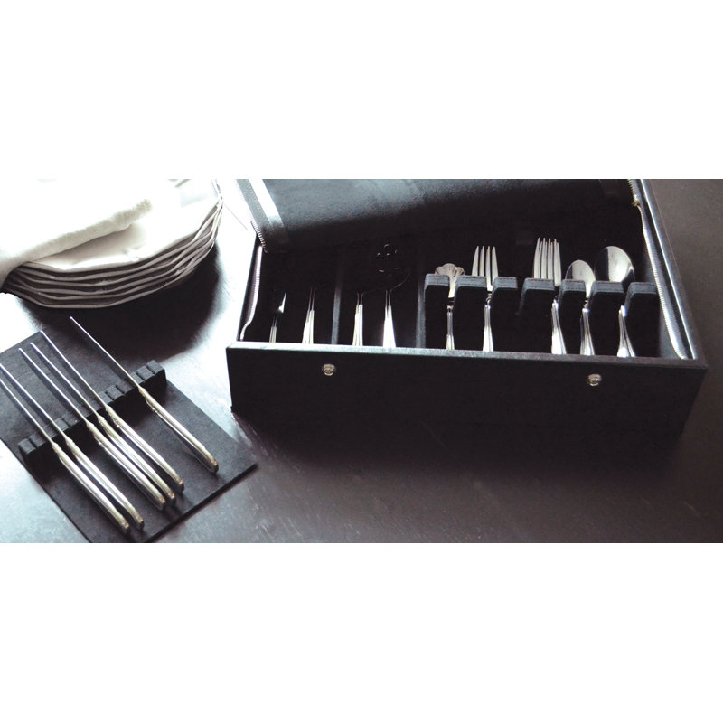 Vinyl Flatware Storage Chest