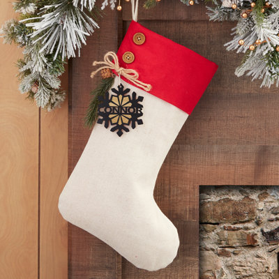 Snowflake Personalized Family Christmas Stocking