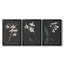 Orchid on Slate IV  -Custom Framed  Wrapped Gallery Canvas - 3 Pieces-1066624548-1066624550