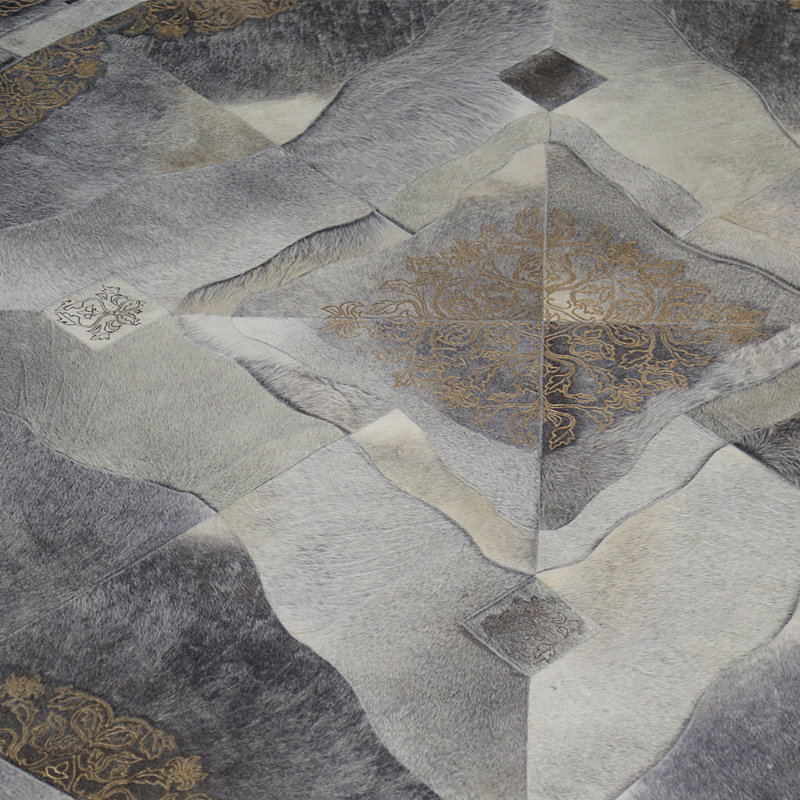 Tapis oriental en cuir Sueño, Rectangle 6 pi 7 po x 9 pi 8 po