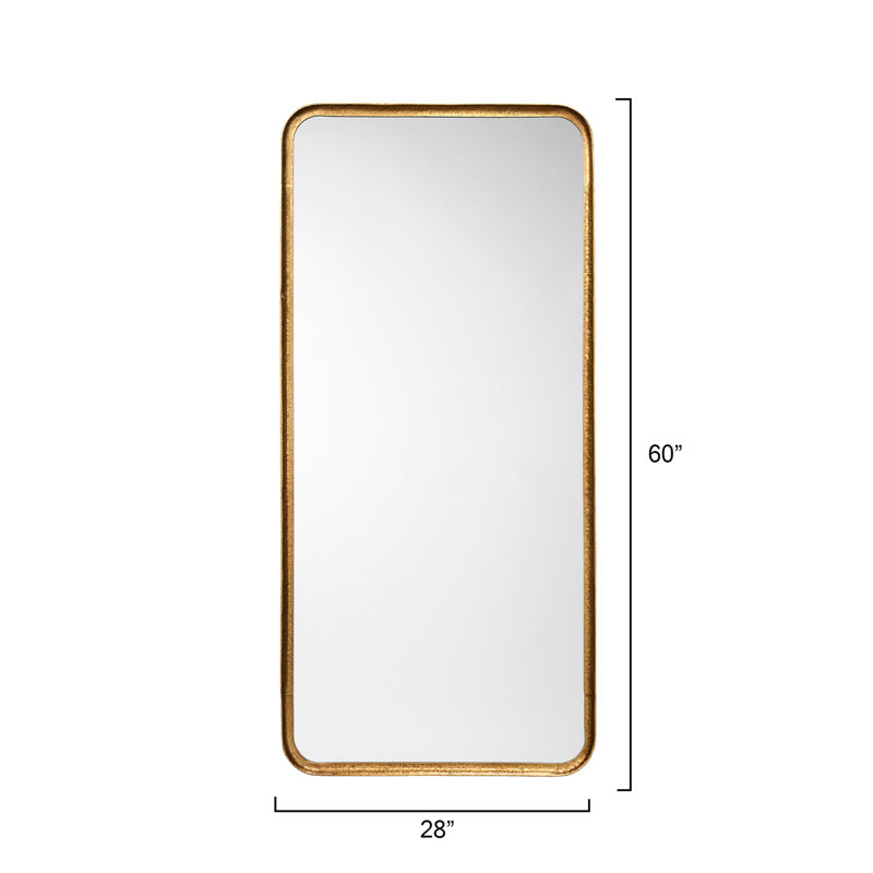 Capital Floor Mirror, Gold