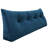 Sit-up Back Comfort Velvet Headboard Wedge Reading Pillow Triangular Backrest Back Support-56420204-56420203
